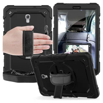 Samsung Galaxy Tab A 10.5 Hoes met Screenprotector en Handriem Zwart