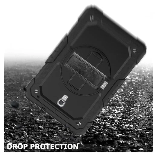 Samsung Galaxy Tab A 10.5 Hoes met Screenprotector en Handriem Zwart afbeelding 11