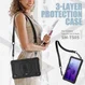 Samsung Galaxy Tab A7 (2022 / 2020) Hoes met Screen Protector en Handriem Zwart afbeelding 11