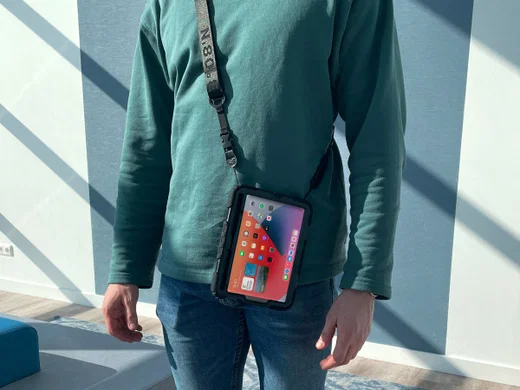 Samsung Galaxy Tab S7 Hoes met Screenprotector en Handriem Zwart afbeelding 5