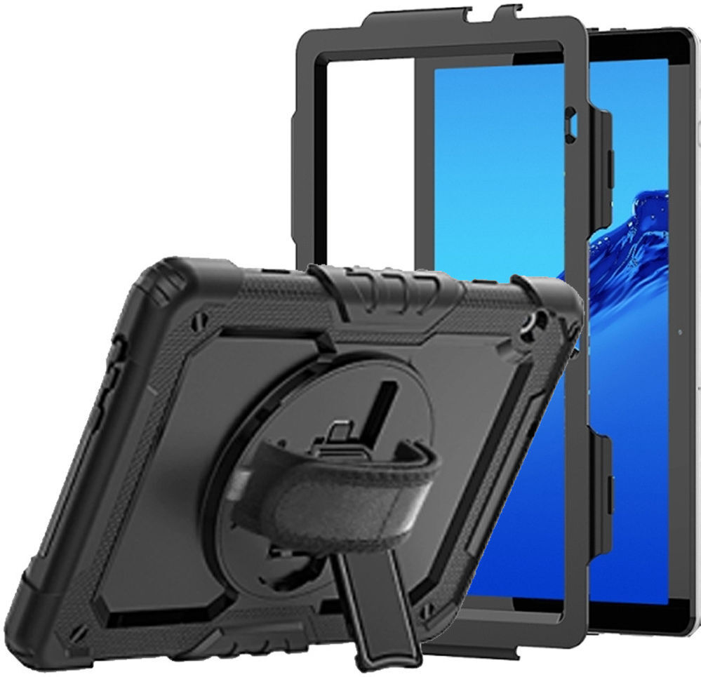 Huawei MediaPad T5 Hoes met Screen Protector en Handriem Zwart afbeelding 16