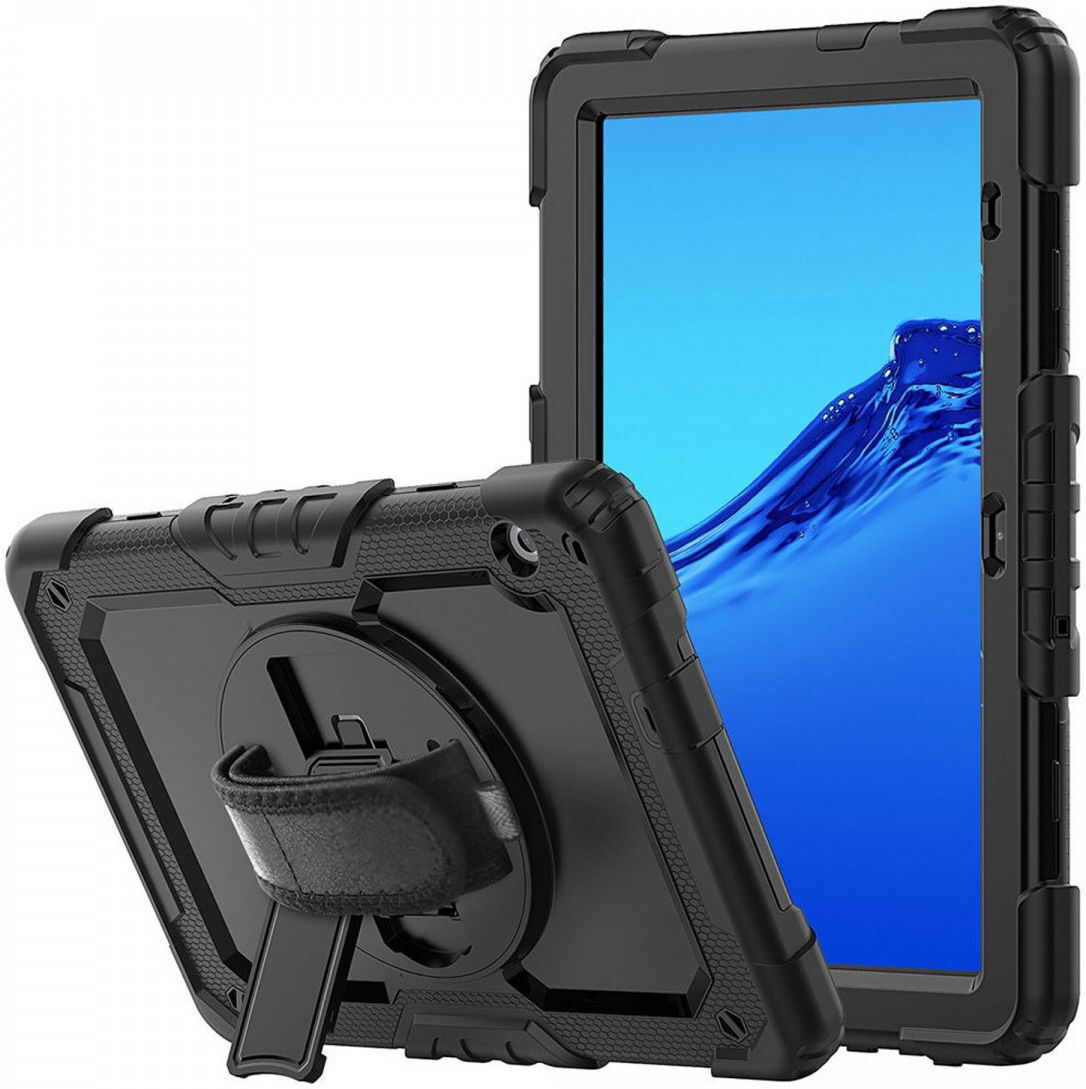 Huawei MediaPad T5 Hoes met Screen Protector en Handriem Zwart afbeelding 14