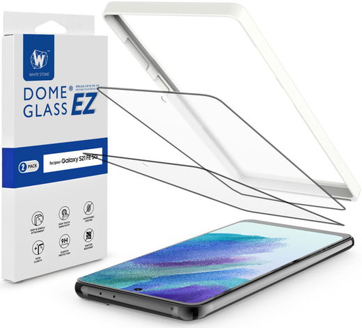 Whitestone EZ Glass Samsung Galaxy S21 FE Screen Protector (2-Pack) afbeelding 1
