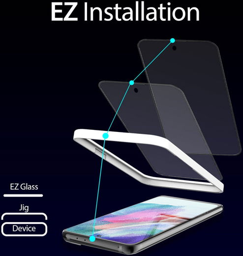 Whitestone EZ Glass Samsung Galaxy S21 FE Screen Protector (2-Pack) afbeelding 2