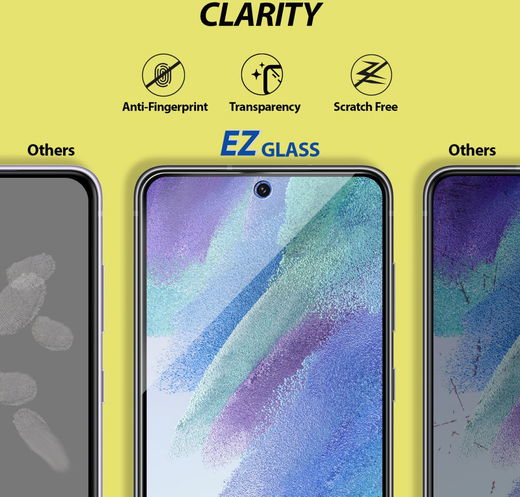 Whitestone EZ Glass Samsung Galaxy S21 FE Screen Protector (2-Pack) afbeelding 4