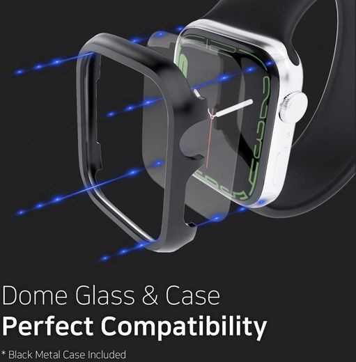 Whitestone Dome Glass Apple Watch 7/8/9 41MM Screenprotector (2-Pack) afbeelding 7