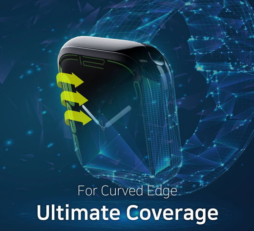 Whitestone Dome Glass Apple Watch 45MM Screenprotector (2-Pack) afbeelding 5