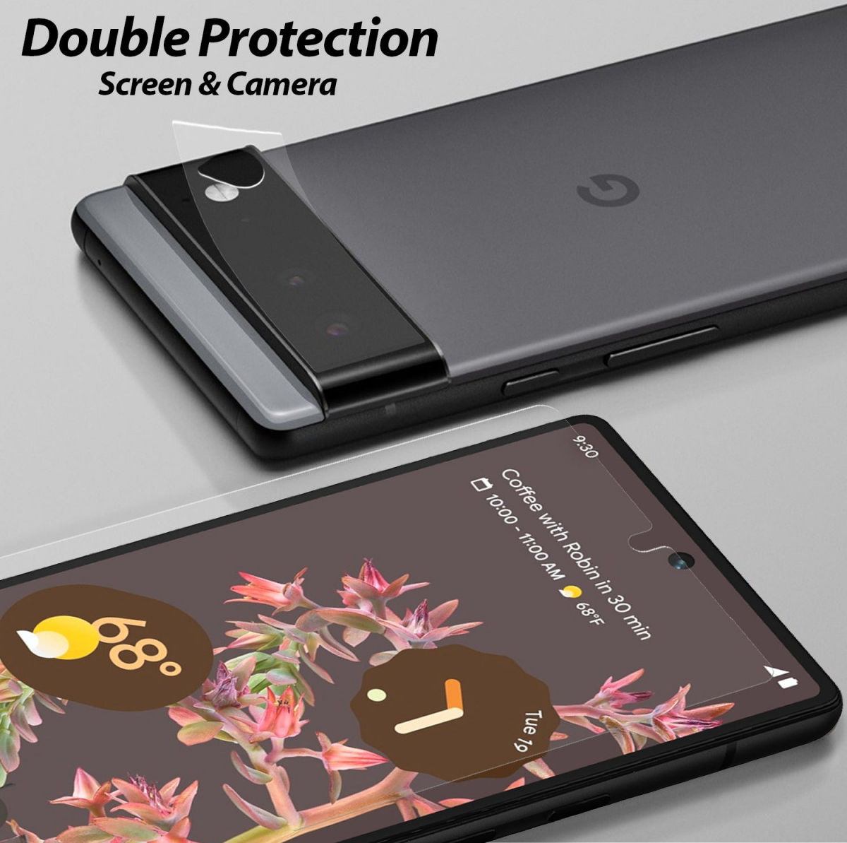 Whitestone Dome Glass Google Pixel 6 Screen Protector (2-Pack) afbeelding 6