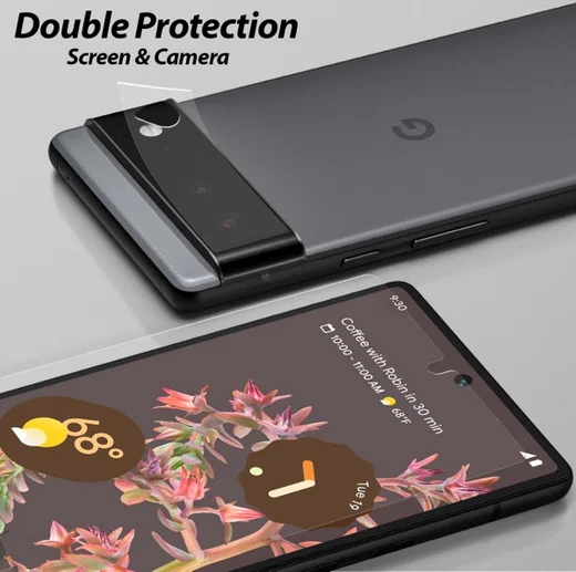 Whitestone Dome Glass Google Pixel 6 Screen Protector (2-Pack) afbeelding 6