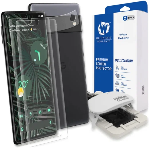 Whitestone Dome Glass Google Pixel 6 Pro Screen Protector (2-Pack) afbeelding 1