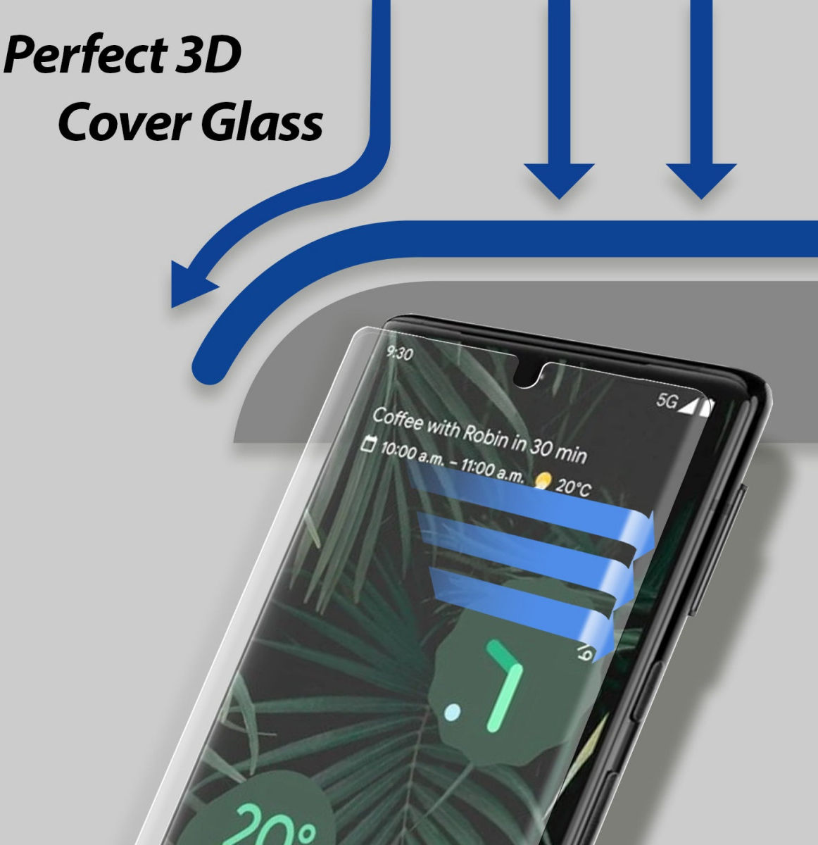 Whitestone Dome Glass Google Pixel 6 Pro Screen Protector (2-Pack) afbeelding 4