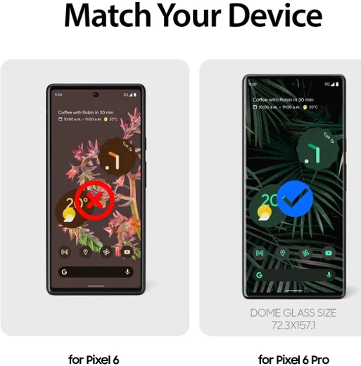 Whitestone Dome Glass Google Pixel 6 Pro Screen Protector (2-Pack) afbeelding 7