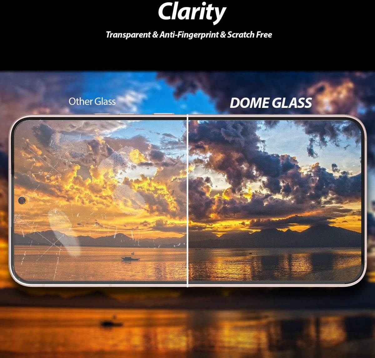 Whitestone Dome Glass Samsung Galaxy S22 Plus Screen Protector 2-Pack afbeelding 5