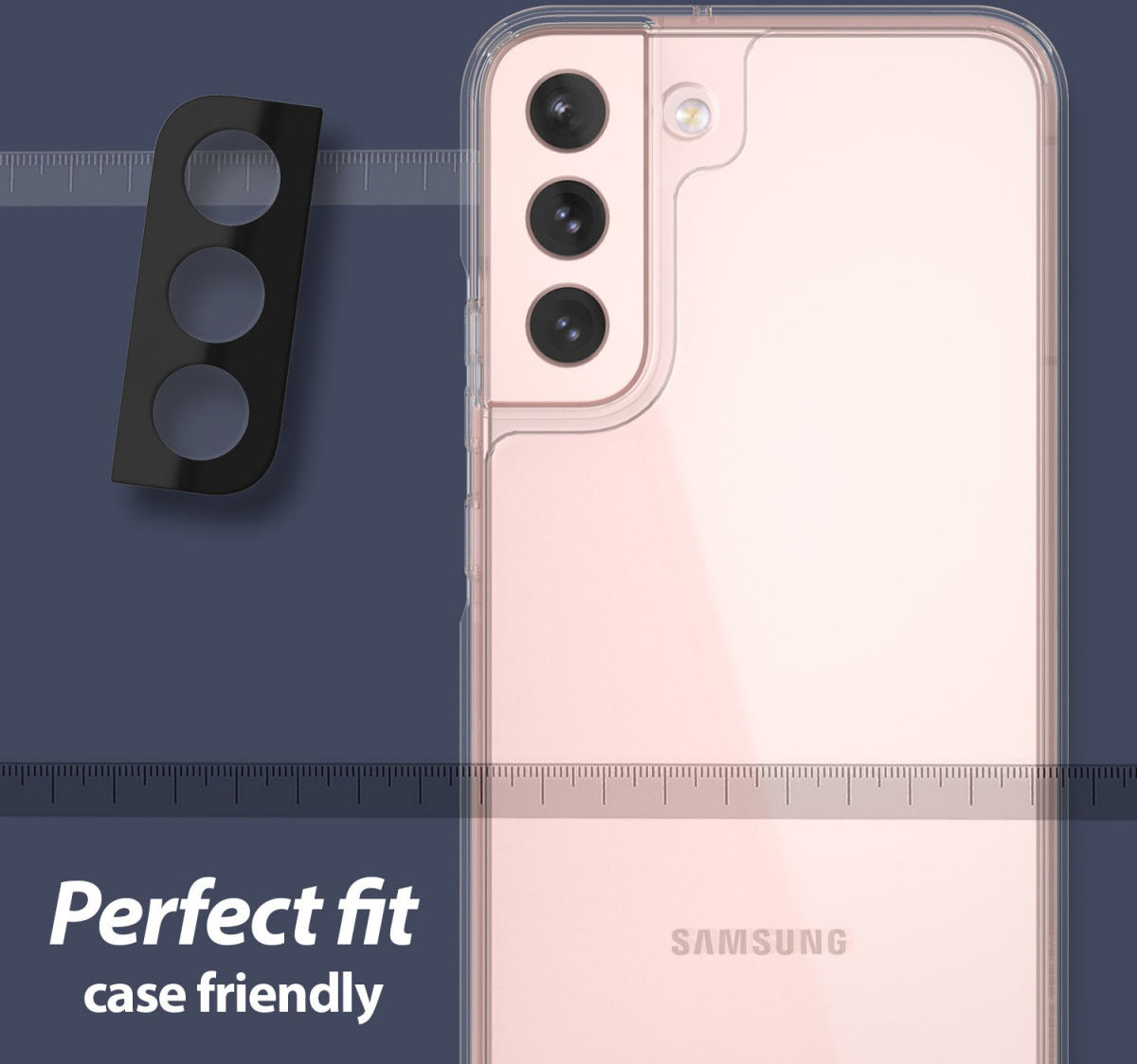 Whitestone Samsung S22 Plus Tempered Glass Camera Protector (2-Pack) afbeelding 2