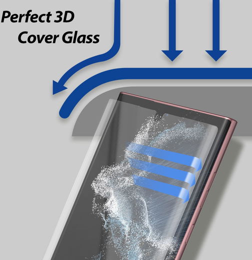 Whitestone Dome Glass Samsung Galaxy S22 Ultra Screen Protector 2-Pack afbeelding 5