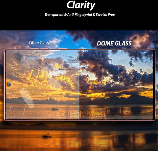 Whitestone Dome Glass Samsung Galaxy S22 Ultra Screen Protector 2-Pack afbeelding 7