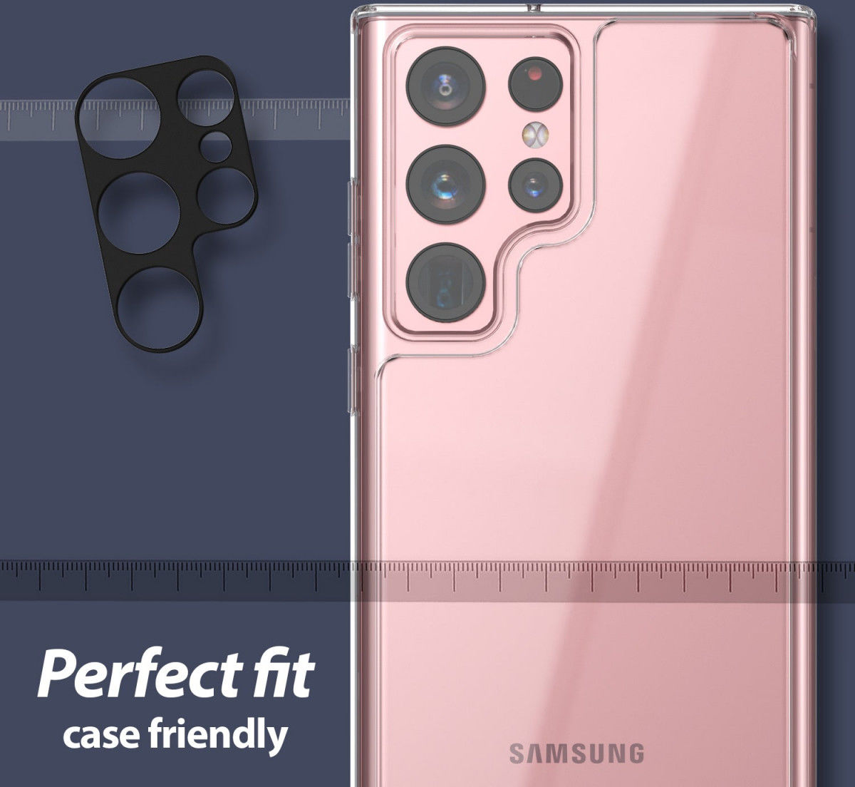 Whitestone Camera EZ Samsung S22 Ultra Camera Protector (2-Pack) afbeelding 2