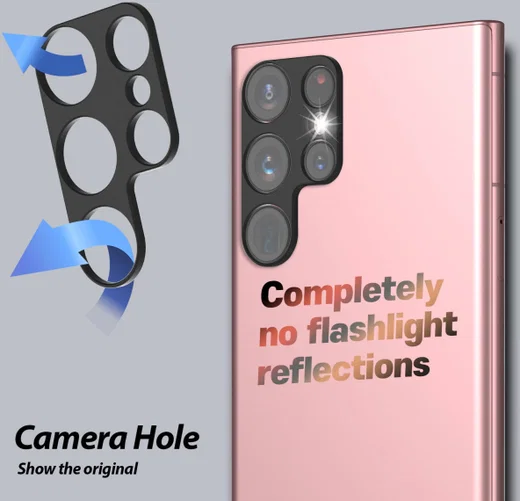 Whitestone Camera EZ Samsung S22 Ultra Camera Protector (2-Pack) afbeelding 4