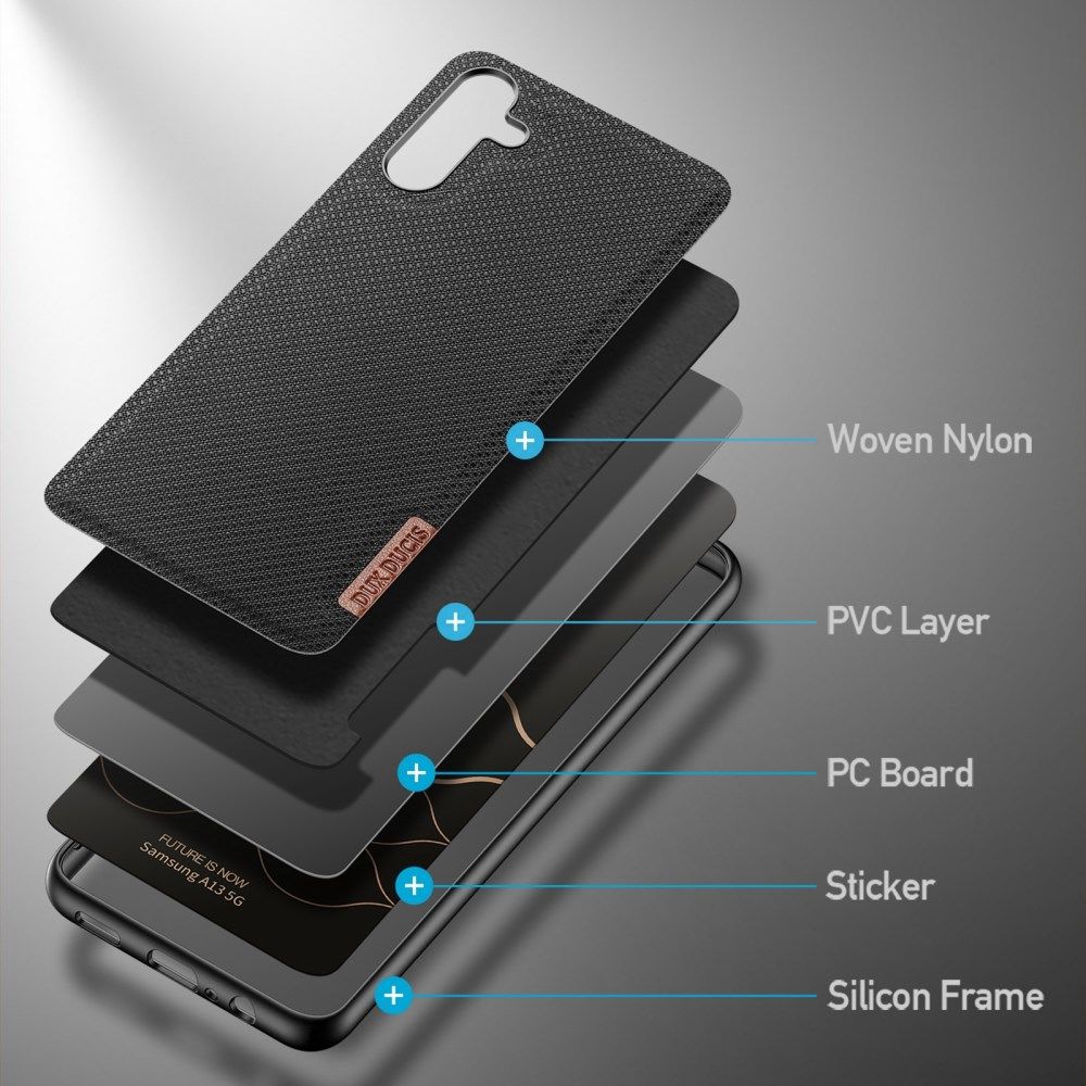 Dux Ducis Fino Samsung Galaxy A13 5G / A04s Hoesje Back Cover Zwart afbeelding 3
