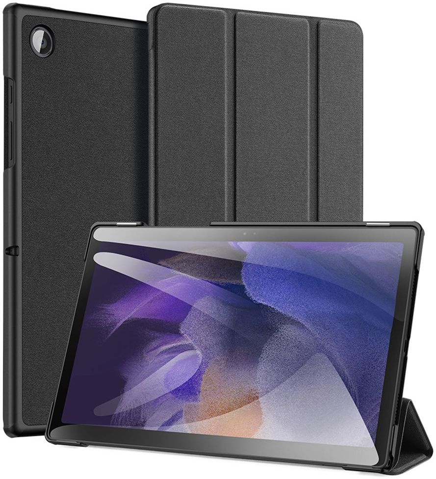 Dux Ducis Domo Samsung Galaxy Tab A8 Hoes Tri-Fold Book Case Zwart afbeelding 1