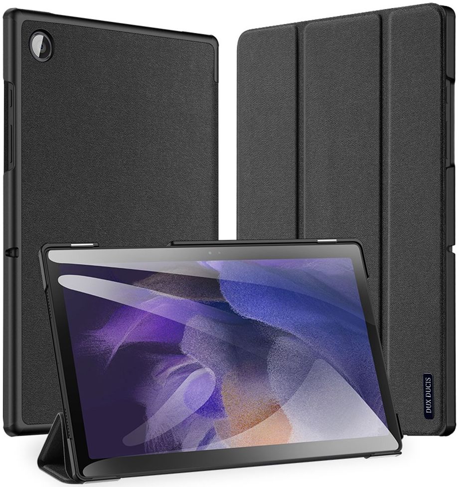 Dux Ducis Domo Samsung Galaxy Tab A8 Hoes Tri-Fold Book Case Zwart afbeelding 2