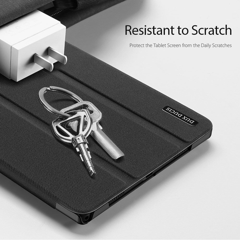 Dux Ducis Domo Samsung Galaxy Tab A8 Hoes Tri-Fold Book Case Zwart afbeelding 6