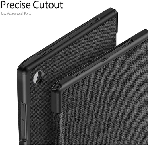 Dux Ducis Domo Samsung Galaxy Tab A8 Hoes Tri-Fold Book Case Zwart afbeelding 7
