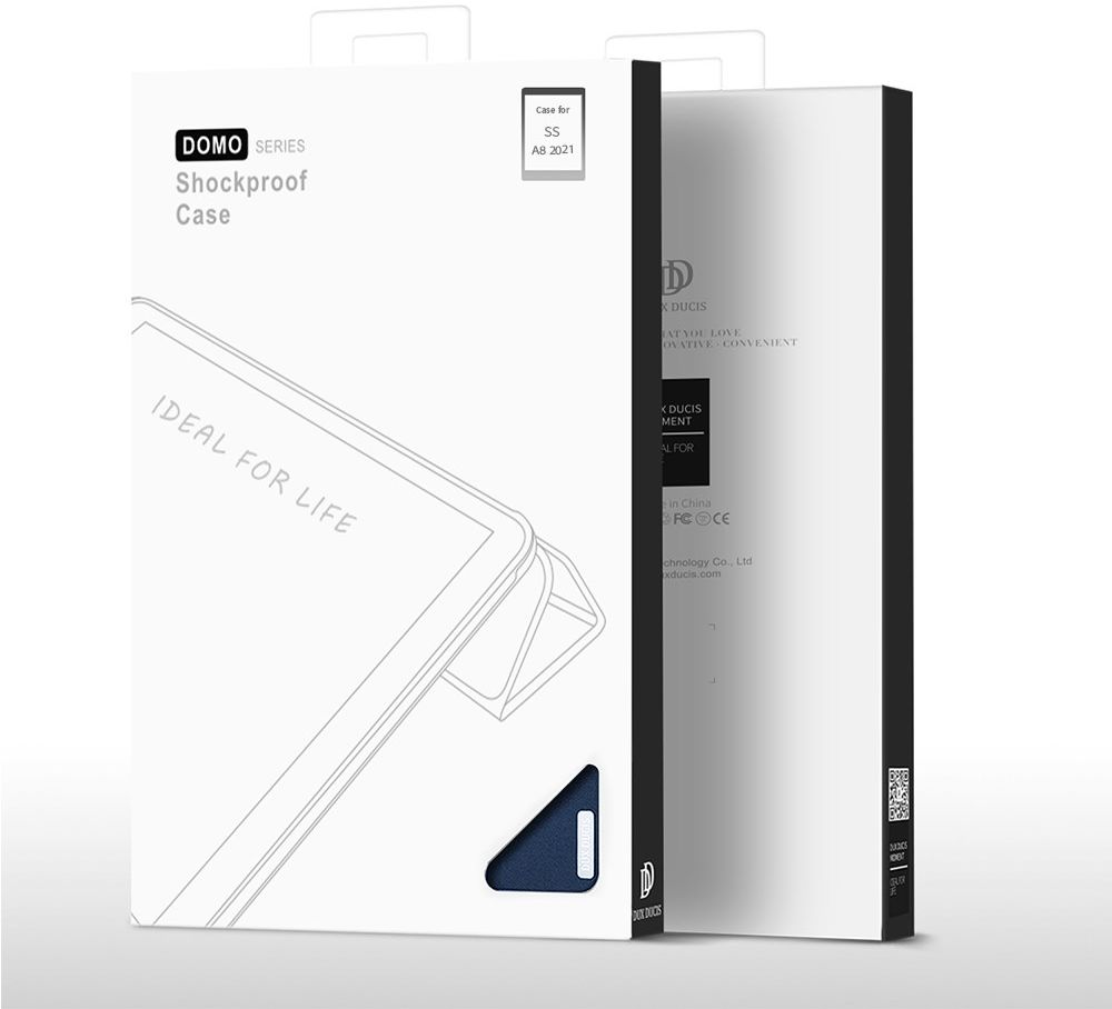 Dux Ducis Domo Samsung Galaxy Tab A8 Hoes Tri-Fold Book Case Blauw afbeelding 10