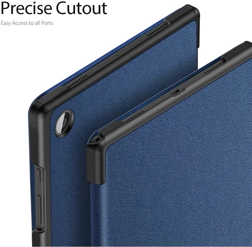 Dux Ducis Domo Samsung Galaxy Tab A8 Hoes Tri-Fold Book Case Blauw afbeelding 7