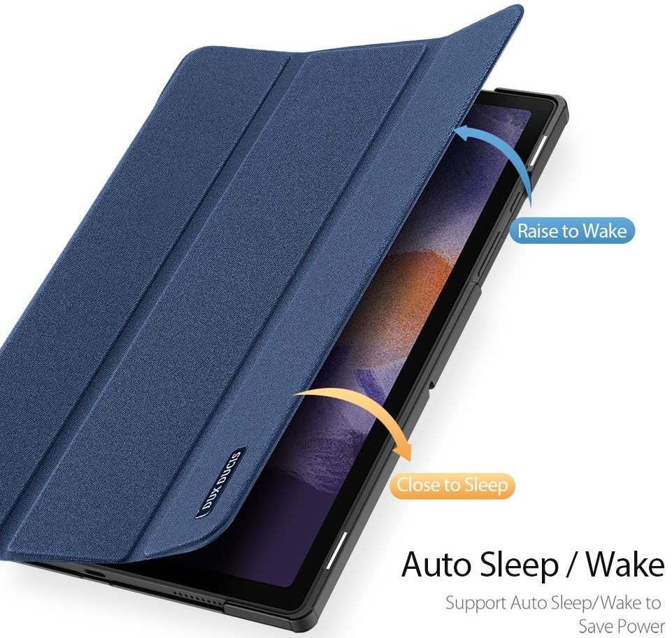Dux Ducis Domo Samsung Galaxy Tab A8 Hoes Tri-Fold Book Case Blauw afbeelding 4