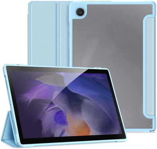 Dux Ducis Toby Samsung Galaxy Tab A8 Hoes Tri-Fold Book Case Blauw afbeelding 1