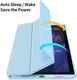 Dux Ducis Toby Samsung Galaxy Tab A8 Hoes Tri-Fold Book Case Blauw afbeelding 3