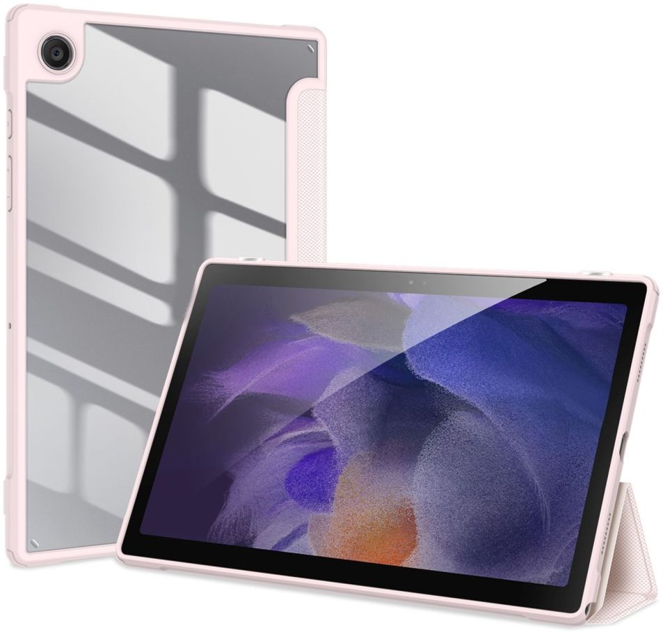 Dux Ducis Toby Samsung Galaxy Tab A8 Hoes Tri-Fold Book Case Roze afbeelding 8