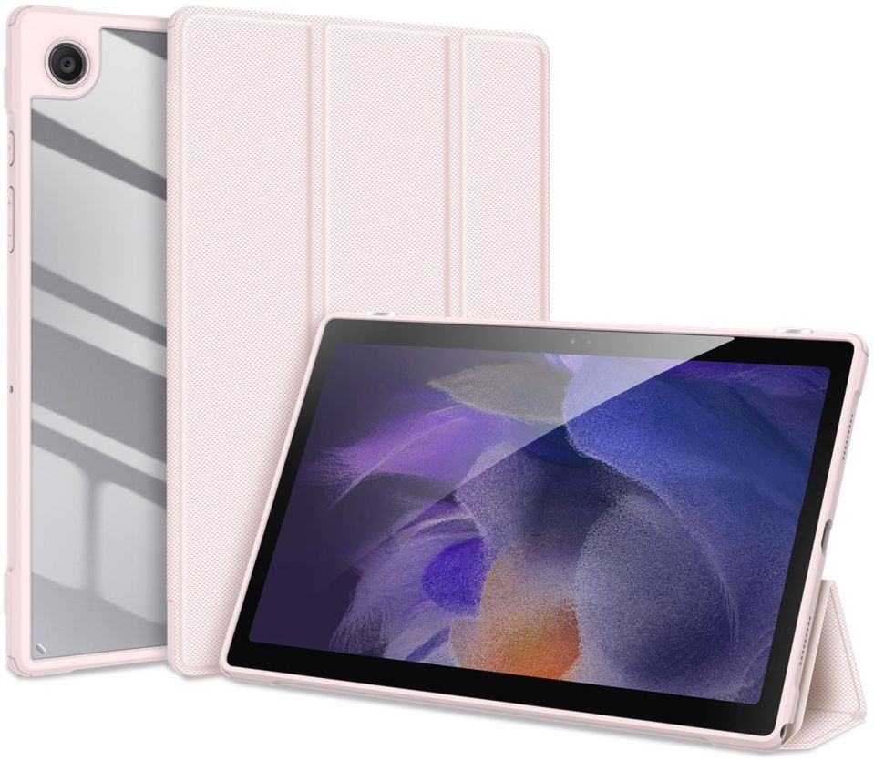 Dux Ducis Toby Samsung Galaxy Tab A8 Hoes Tri-Fold Book Case Roze afbeelding 2