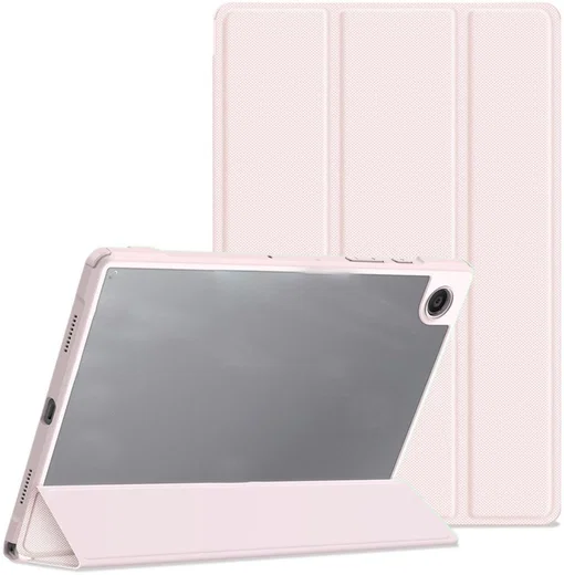 Dux Ducis Toby Samsung Galaxy Tab A8 Hoes Tri-Fold Book Case Roze afbeelding 9