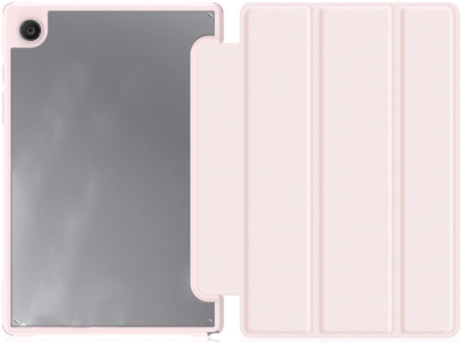 Dux Ducis Toby Samsung Galaxy Tab A8 Hoes Tri-Fold Book Case Roze afbeelding 3