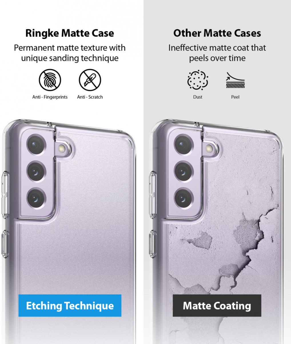 Ringke Fusion Samsung Galaxy S21 FE 5G Hoesje Matte Transparant afbeelding 10