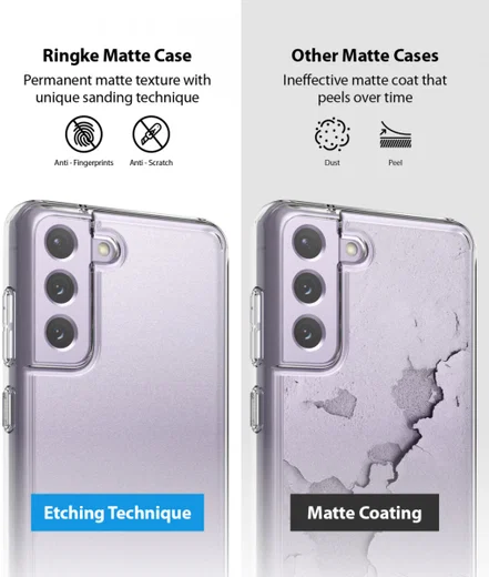 Ringke Fusion Samsung Galaxy S21 FE 5G Hoesje Matte Transparant afbeelding 10