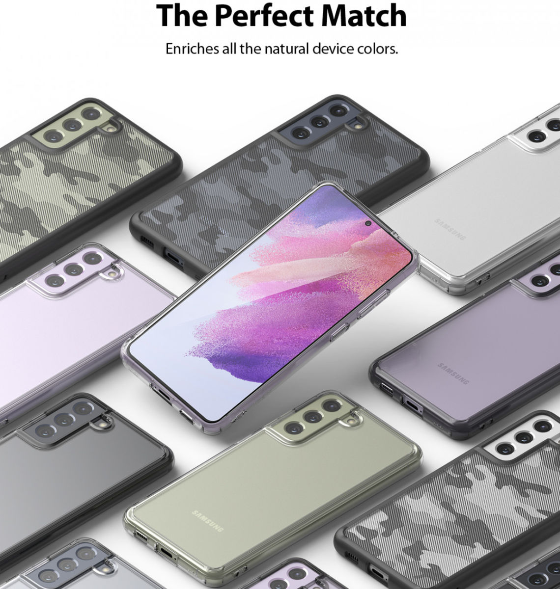 Ringke Fusion Samsung Galaxy S21 FE 5G Hoesje Matte Transparant afbeelding 13
