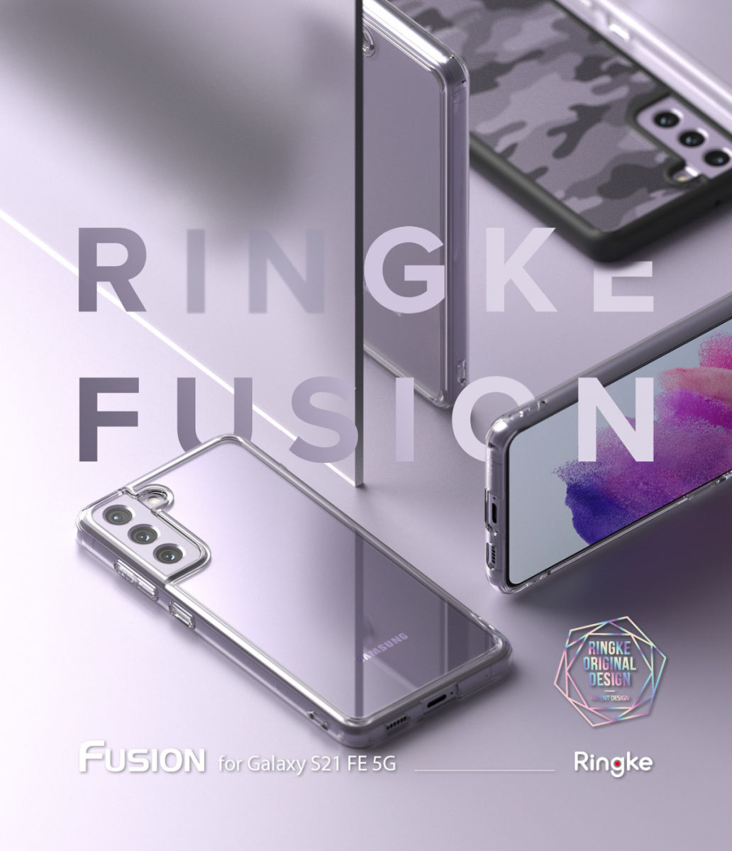 Ringke Fusion Samsung Galaxy S21 FE 5G Hoesje Matte Transparant afbeelding 14