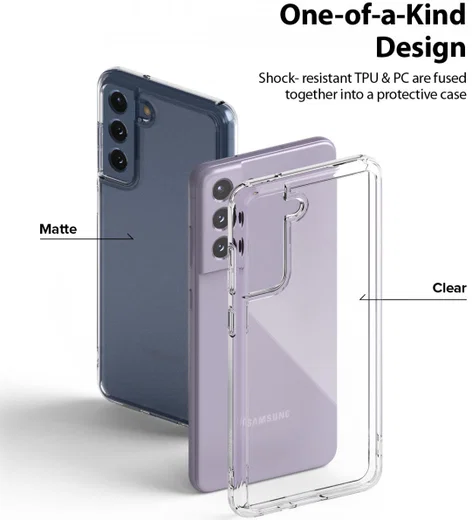 Ringke Fusion Samsung Galaxy S21 FE 5G Hoesje Matte Transparant afbeelding 5