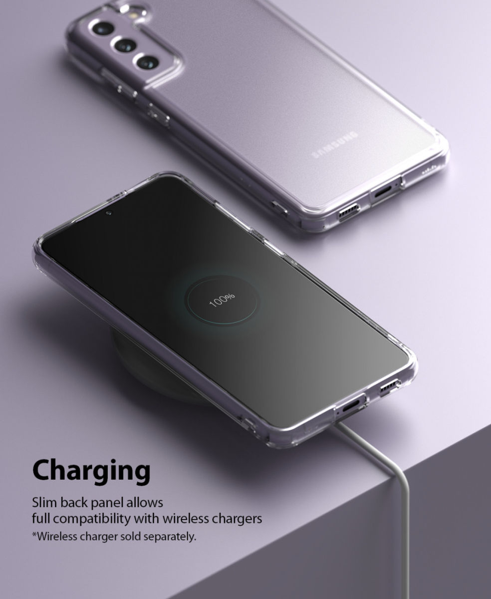 Ringke Fusion Samsung Galaxy S21 FE 5G Hoesje Matte Transparant afbeelding 8