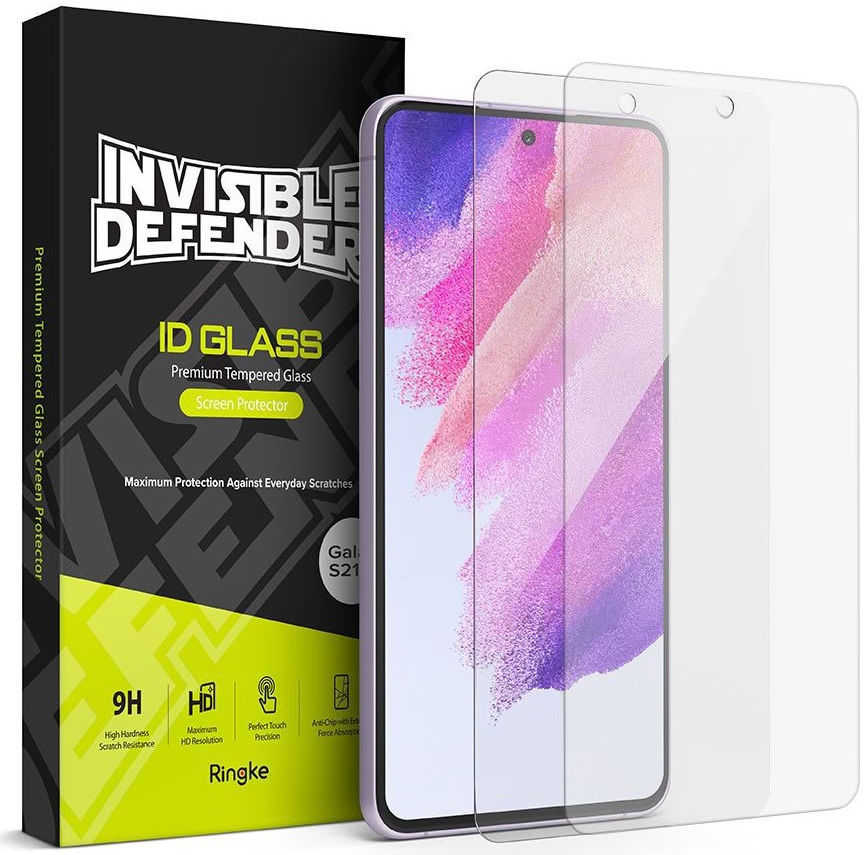 Ringke Samsung Galaxy S21 FE Screen Protector Tempered Glass (2-Pack) afbeelding 1
