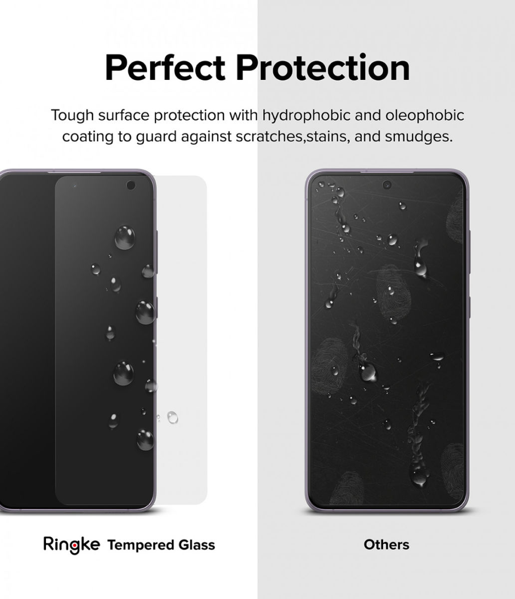 Ringke Samsung Galaxy S21 FE Screen Protector Tempered Glass (2-Pack) afbeelding 9
