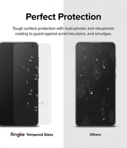 Ringke Samsung Galaxy S21 FE Screen Protector Tempered Glass (2-Pack) afbeelding 9