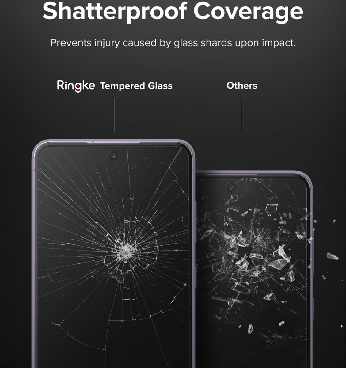 Ringke Samsung Galaxy S21 FE Screen Protector Tempered Glass (2-Pack) afbeelding 5