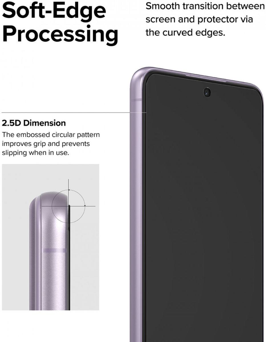Ringke Samsung Galaxy S21 FE Screen Protector Tempered Glass (2-Pack) afbeelding 11
