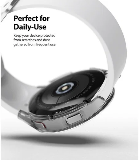 Ringke Slim - Samsung Galaxy Watch 4 44MM Hoesje (2P) - Grijs Transparant afbeelding 5