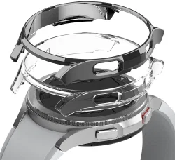 Ringke Slim - Samsung Watch 4 Classic 46MM Hoesje (2P) - Clear Zilver afbeelding