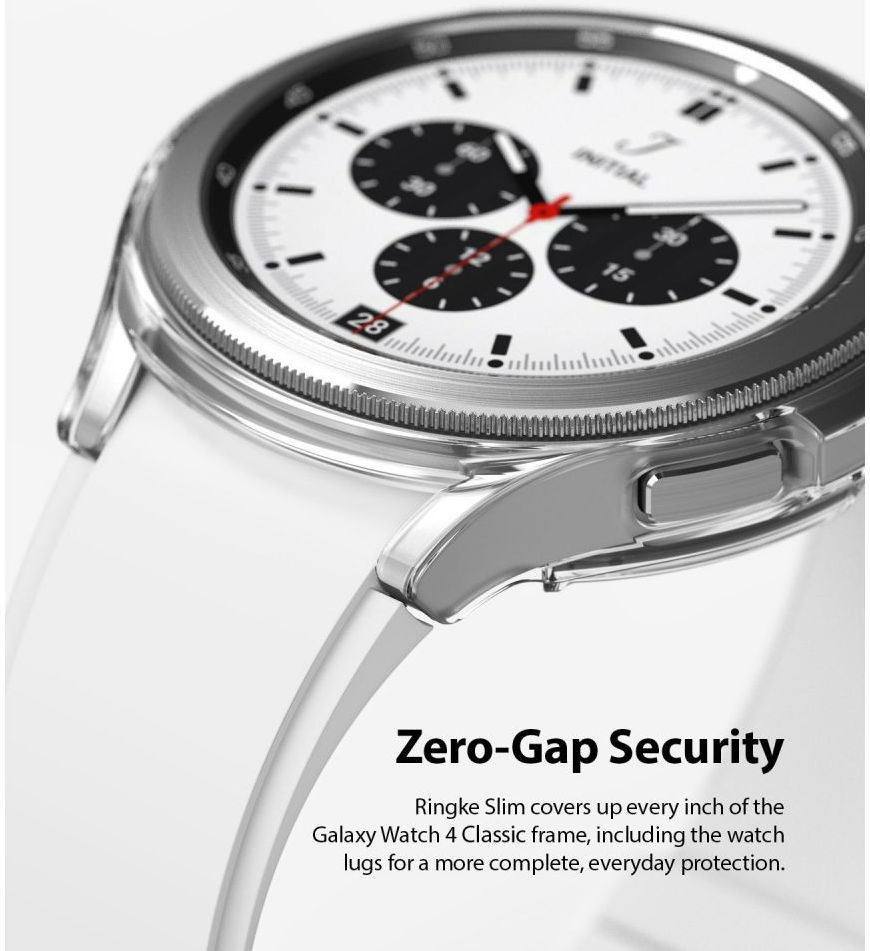 Ringke Slim - Samsung Watch 4 Classic 46MM Hoesje (2P) - Clear Zilver afbeelding 4